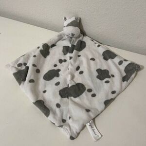 Angel Dear Cow Security Blanket Lovey Lovie White Gray